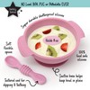 PrimaStella Unbreakable Silicone Non-Slip Bowl and Chew Spoon Set for