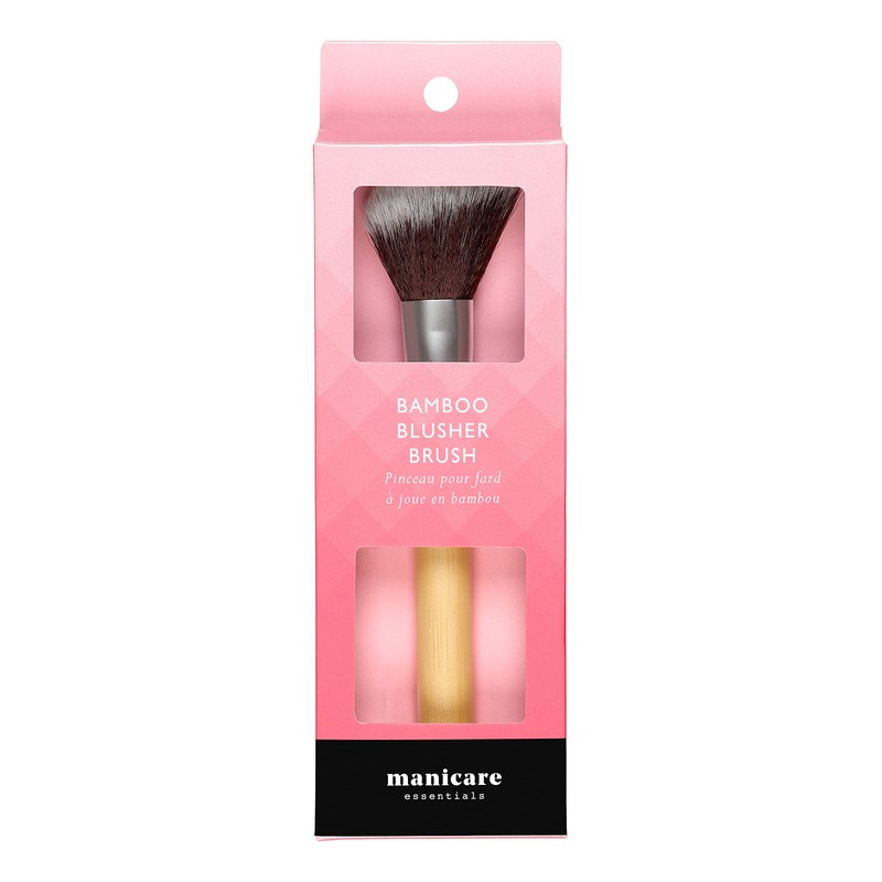Manicare Bamboo Blusher Brush, Makeup Brush With Bamboo Handle And