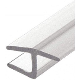 CRL Polycarbonate "h" Jamb with Hard Leg for 180 Degree for 1/2" Glass - 95 in long