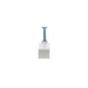 Secure 10mm White Flat Nail Cable Clip for Coax, Ethernet,