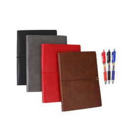 J&Rey Home Travel Journal Mixed colour Notebook Vintage Retro Leather Lined Journal Refillable Note Book for Taking Notes,(Cover size6.7x9inch;sheet size: 5.5x8.2inch)