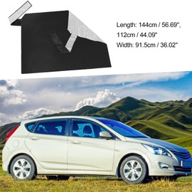 A ABSOPRO Car Windscreen Cover Rear Sun Protection Black