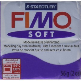 STAEDTLER Fimo Soft Polymer Clay 2 Ounces-8020-63 Plum