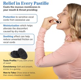 GRETHER'S Sugarfree Pastilles Ginger Lemon, Blackcurrant, Blueberry - Natural Remedy for Dry Mouth Relief -Soothing Throat & Healthy Voice-Lasting Flavor, Breath Refresh - 3 Pack - 3.75