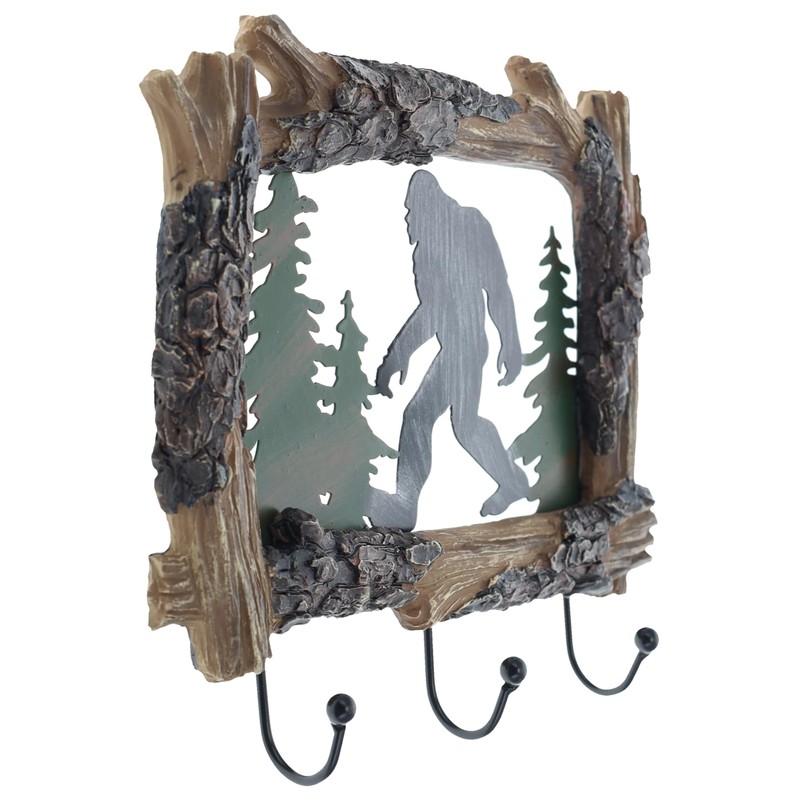 Top Brass Bigfoot Sasquatch Silhouette Wall Mount Key Holder –