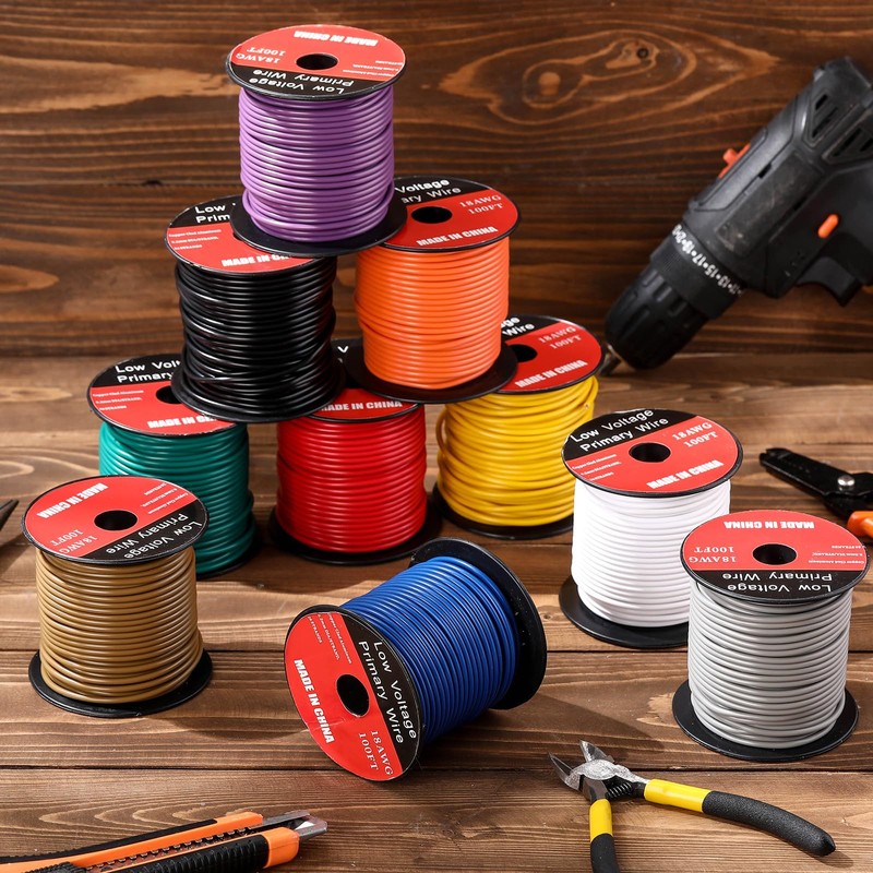 Gisafai 10 Pcs Wire 100 ft Per Roll (1000 ft