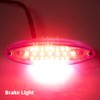 Evomosa 28 LED Motorcycle ATV Rear Brake Stop Number Plate