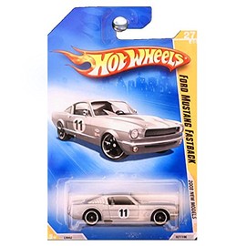 Hot Wheels 2008 New Models Silver Ford Mustang Fastback w/ Black OH5SPs (27 of 40) #27/196