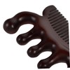 Baluue Natural Sandalwood Hair Comb Scalp Massager for Dandruff Removal