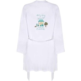 Medium 'Enjoy Your New Home And Garden ' Adult Dressing Robe/Gown (RO00098517)