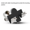RB-400 Silver Car Antennas Bracket Mount Clip Holder With 4