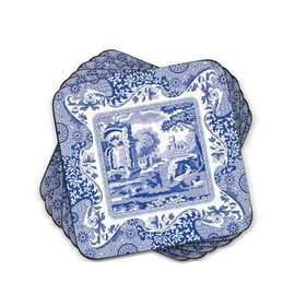Pimpernel Spode Blue Italian Collection Coasters | Set of 6 | Cork Backed Board | Heat and Stain Resistant | Drinks Coaster for Tabletop Protection | Measures 4” x 4”