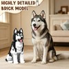 Nicefurn Husky Building Blocks Set, 1439Piece Realistic Dog Model Kit