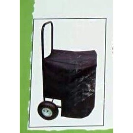 OSJL Firewood Hand Truck Caddy - with Cover - 250lb Cap -Non Flat Wheels Cart