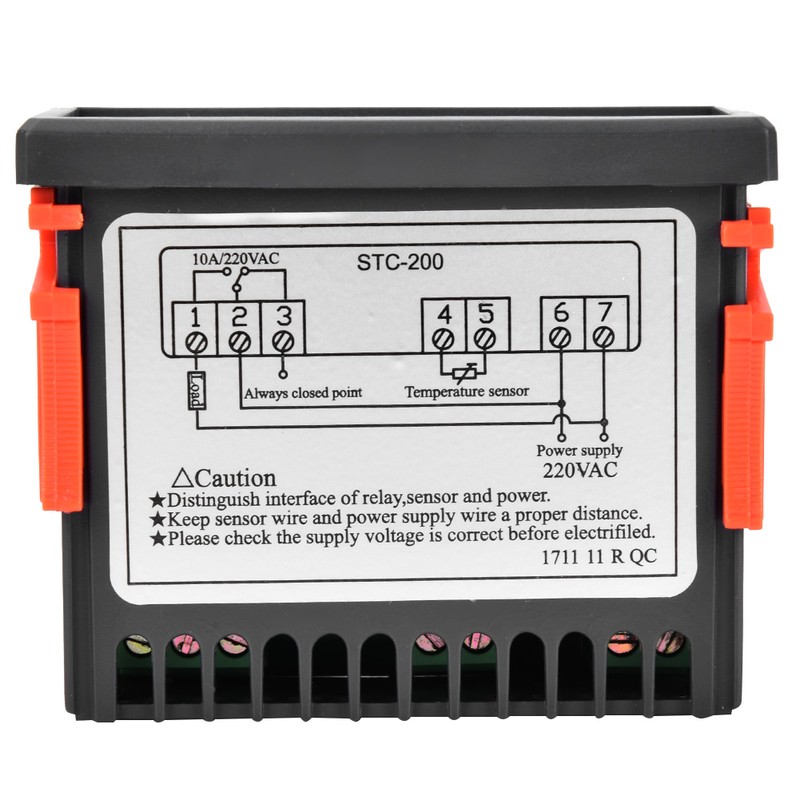 STC‑200 Digital Microcomputer Thermostat Temperature Controller with Refrigeration Heating