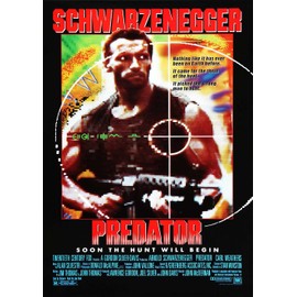 OMG Printing Predator Arnold Schwarzenegger Poster/Print/Picture Satin Photo Paper - A1-594mm x 841mm