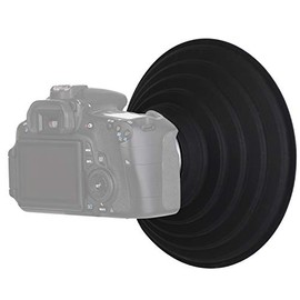 STSEETOP Camera Lens Hood, Collapsible Reversible Filter Thread Rubber Digital Lens Hood DSLR Lens Cap Shade