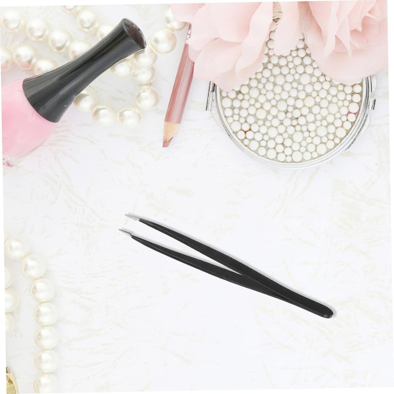 WOONEKY Eyes Brow Clip Isolating Tweezers 1.5mm Stainless Steel for