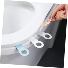 TEHAUX 4 Pairs Toilet Handle Seat Riser Toilet Cover Lifter Toilet Ring Lifters Raised Suction Bathroom Toilet Accessories Practical Toilet Lifter Silica Gel