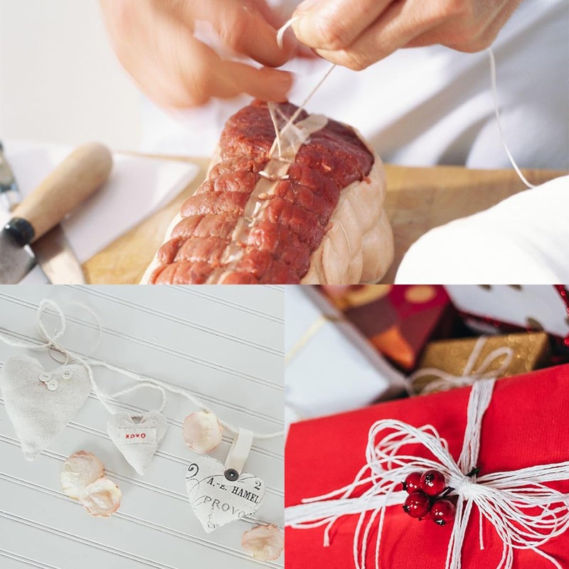 White String, 2 Rolls String, Flexible and Hard String for