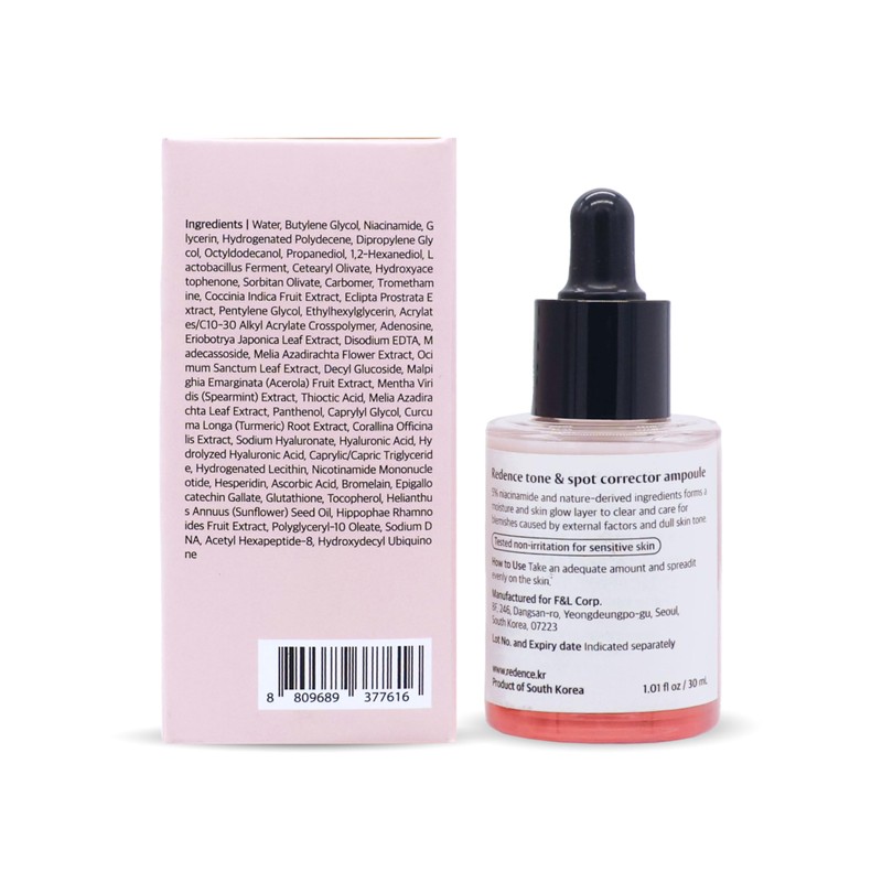 [Redence] 5% Niacinamide & 605,395ppm Natural Vitamin C Tone &