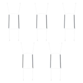 Invisible Plate Hangers for Wall | Decorative Dish Display Holders Hanging Wires Spring Hook Holder Fit to Hang on Wall (White, for Plate Size 36 - 46 cm - Pack of 5)