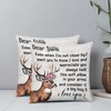 ITFRO Sister Gifts Set of 2 Short Plush Throw Pillow