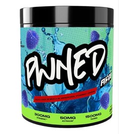 PWNED – Suplemento en polvo a base de Aminoácidos, Vitaminas y Ginseng | Para uso pre entreno (pre workout) y gaming con AstraGin y Dynamine | 210 gramos | 30 porciones (Blue Raspberry)