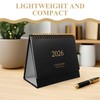 NUOBESTY Desk Calendar, 2025-2026 18 Months English Standing Flip Desktop