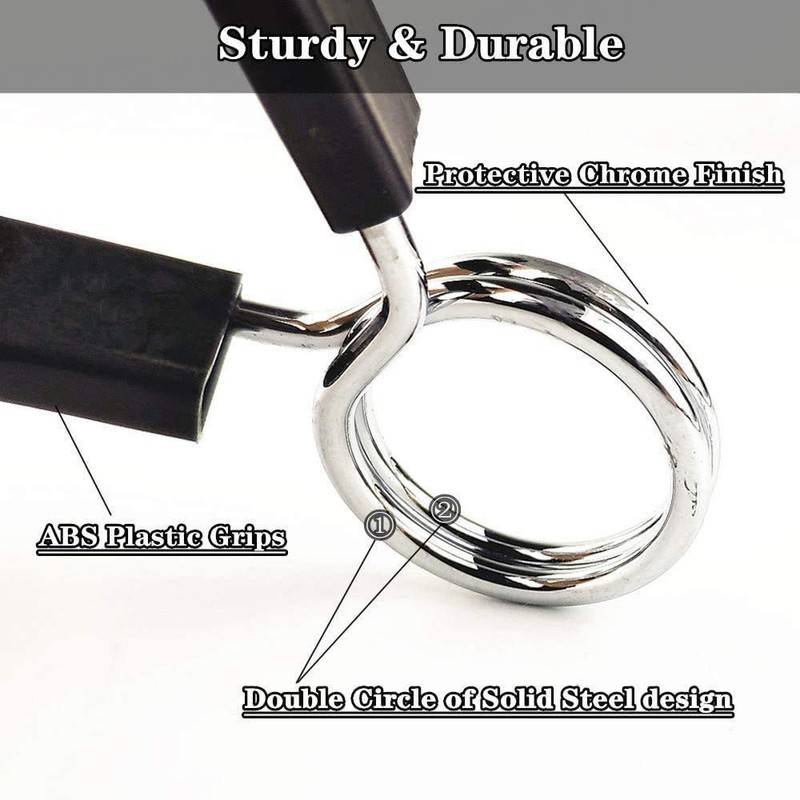 Hididi 1 inch (25 mm) Barbell Spring Clip Collars,Great for