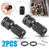 Unbranded 2Pcs Socket Adapter Drill Hex Shank Chuck Change Impact