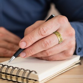 Truly Alpha Mens Rings - Celtic Dragon Wedding Band | 8mm Mens Titanium Wedding Bands | Beveled Edges Men's Rings | Polished Titanium Rings For Men | Mens Wedding Band | Carbon Fiber Rings For Men