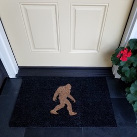 Sasquatch Welcome Mat - Bigfoot Believer Entry Mat, 16x24 Inches