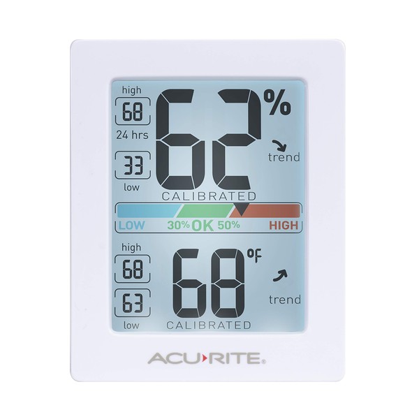 AcuRite Pro Humidity Meter & Thermometer with Touch Activated Backlight
