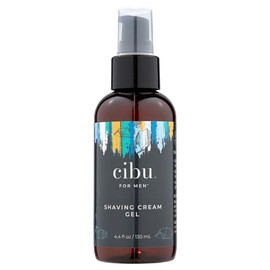 Cibu for Men Shaving Cream Gel 4.4 oz - Smooth Glide Shave Cream for Men with Shea Butter, Aloe, and Nourishing Oils to Protect Skin and Reduce Irritation