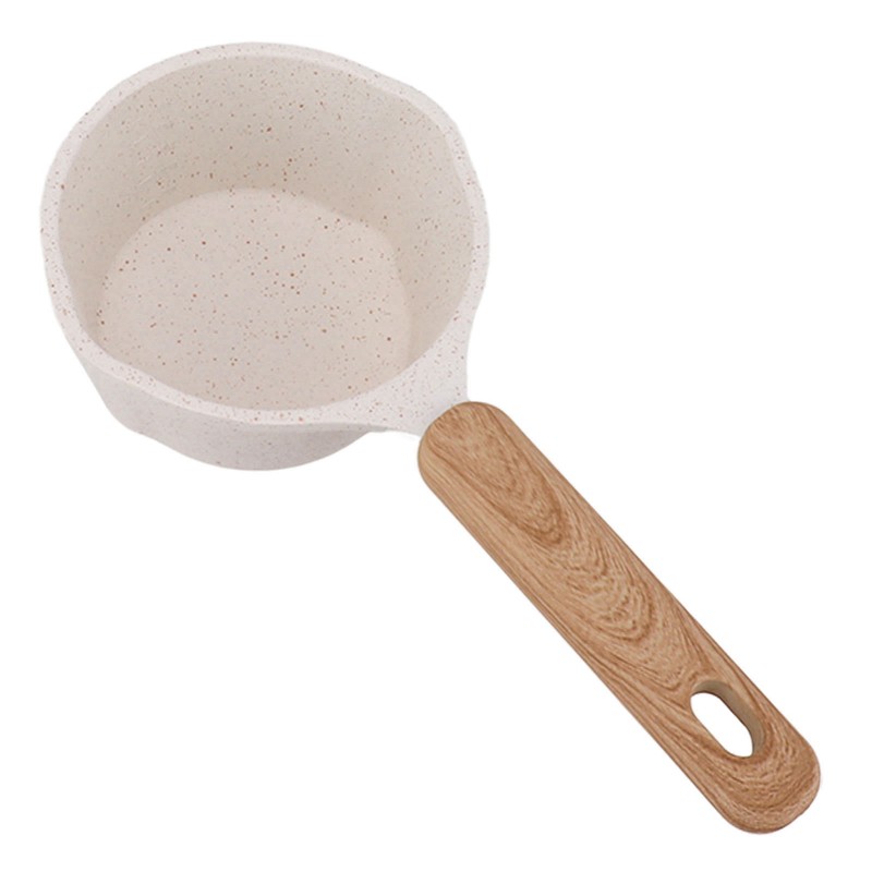 Nonstick Small Pot Small White Sauce Pan Flat Bottom Milk