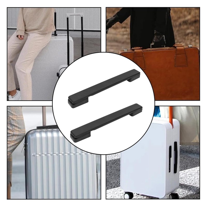 Alriedy Pack of 2 Suitcase Handle Replacement, 20 cm Plastic