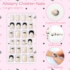 Allstarry Uñas Postizas para Niñas (Paquete de 3, 72 Unidades),