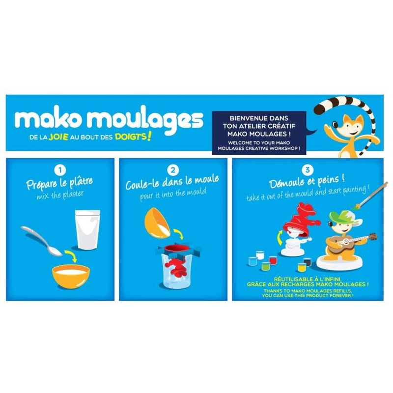 Mako Moulages 39049 Balade en Forêt 3 Moules Creative Kit