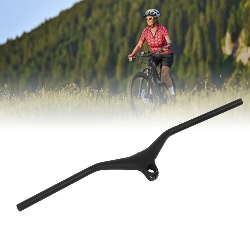 Mountain Bike Handlebar Carbon Fiber Sturdy Ergonomic Design MTB Handlebar