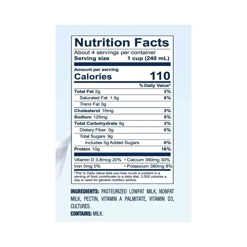 LifeWay 4 Bottles Lifeway Lowfat Milk Plain Kefir 12 Probiotic