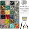 Xmada Jewelry Making Supplies Kit - 1587 PCS Beads, Crystal