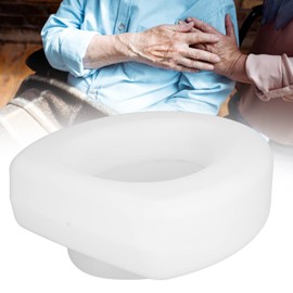 Portable Toilet Seat Booster Cushion, Raised Donut, for Elongated and Standard, Bathroom Safety, Portable, Padded, Booster, Easy to Clean, Padded Pad