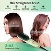 Doortian Mini Hair Straightening Iron with Built-in Comb for Travel,