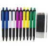 Twokiln Blue Ink Ballpoint Pen,Ballpoint Pen Refills,30 Pack(10 Pcs Pens with 20 Pcs 4.2 Inch Black Pen Refills),Retractable Pen 0.7mm Point,Smooth Writing.