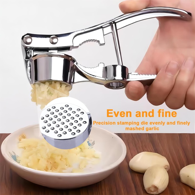 Gaodeding 5-in-1 Multifunctional Garlic Press – Heavy Duty Kitchen Tool