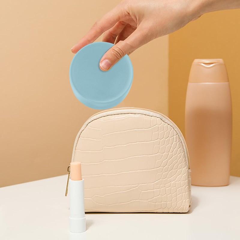 Round Soap Box Portable Travel Soap Box with Lid Waterproof