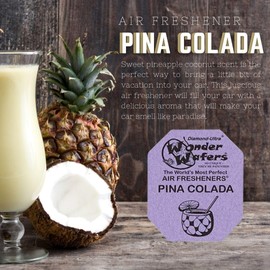 Wonder Wafers 250 Count Unwrapped Automobile Professional Use Air Fresheners Car and Truck Detail (Pina Colada)