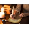 Makevivi 1 PCS Blank Scroll Paper with Wood Rods, for
