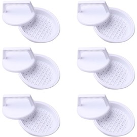 Molde para Hamburguesa de Plástico PP, Set de 6 Piezas Prensa de Carne para Hamburguesas Caseras, Fácil Limpieza y Uso en Cocina del Hogar